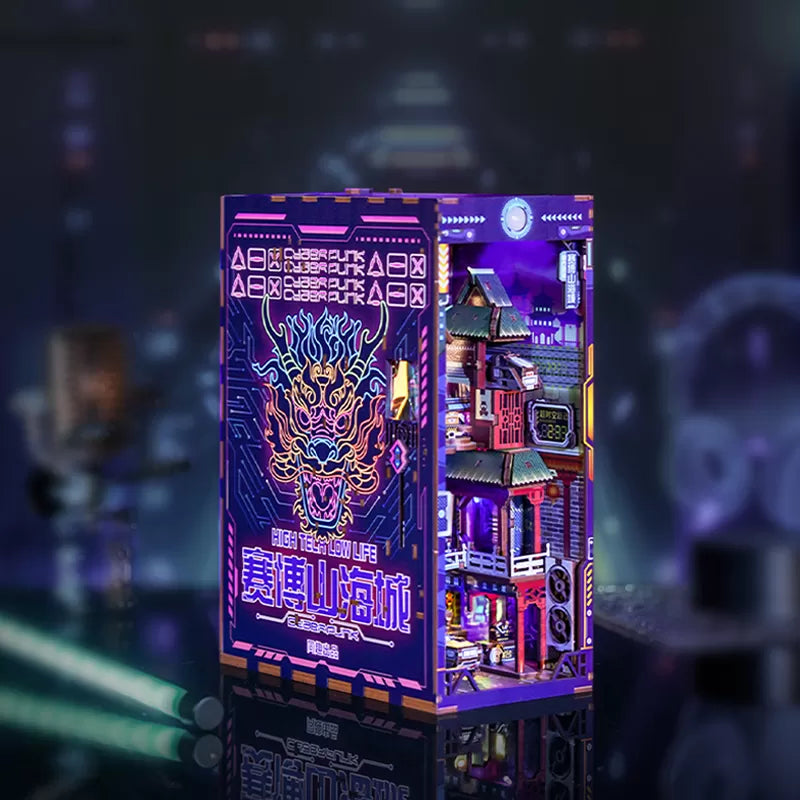 [Tonecheer New Arrivals] Neon Orient, Sci-Fi Dragon City🐉🐉🐉DIY Book Nook Cyber City! - Tonecheer