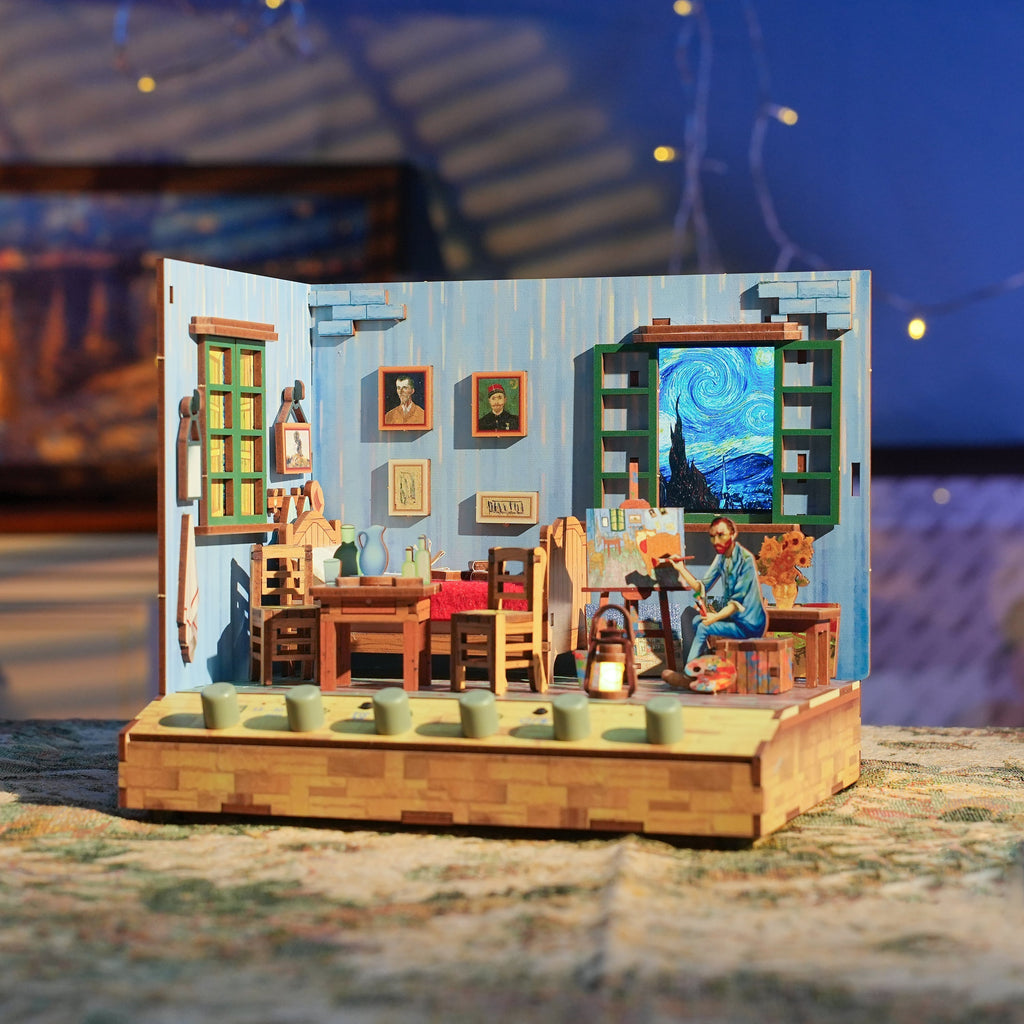 Step into Van Gogh’s World: 3D Puzzle DIY Miniature House – Vincent’s Bedroom