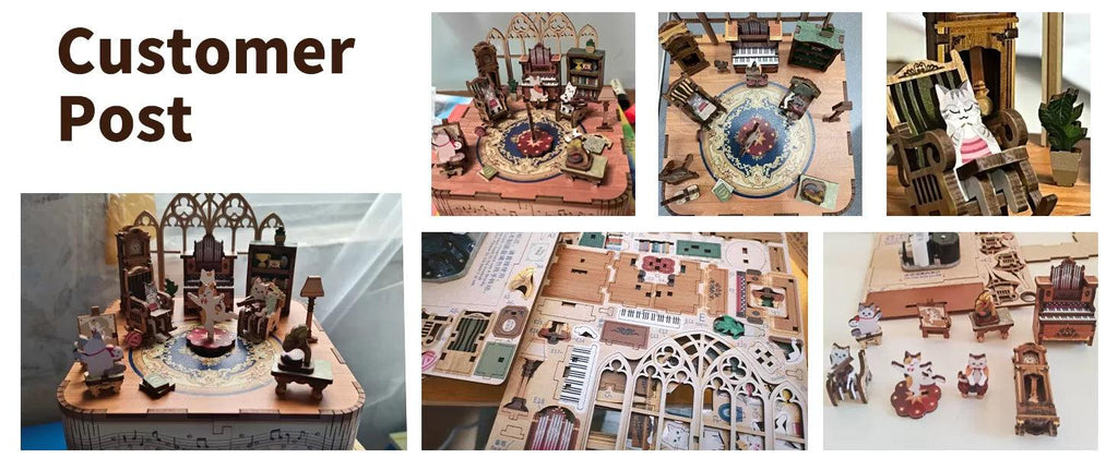 Real Customer Showcase Tonecheer Music Box Kit (Cat‘s family) - Tonecheer