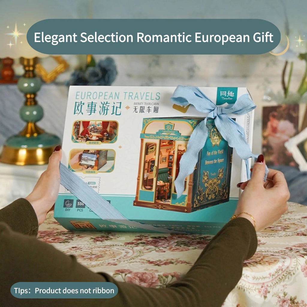 Embark on a Whimsical Journey with Our 3D Puzzle Book Nook DIY Infinity Train Cabin Kit