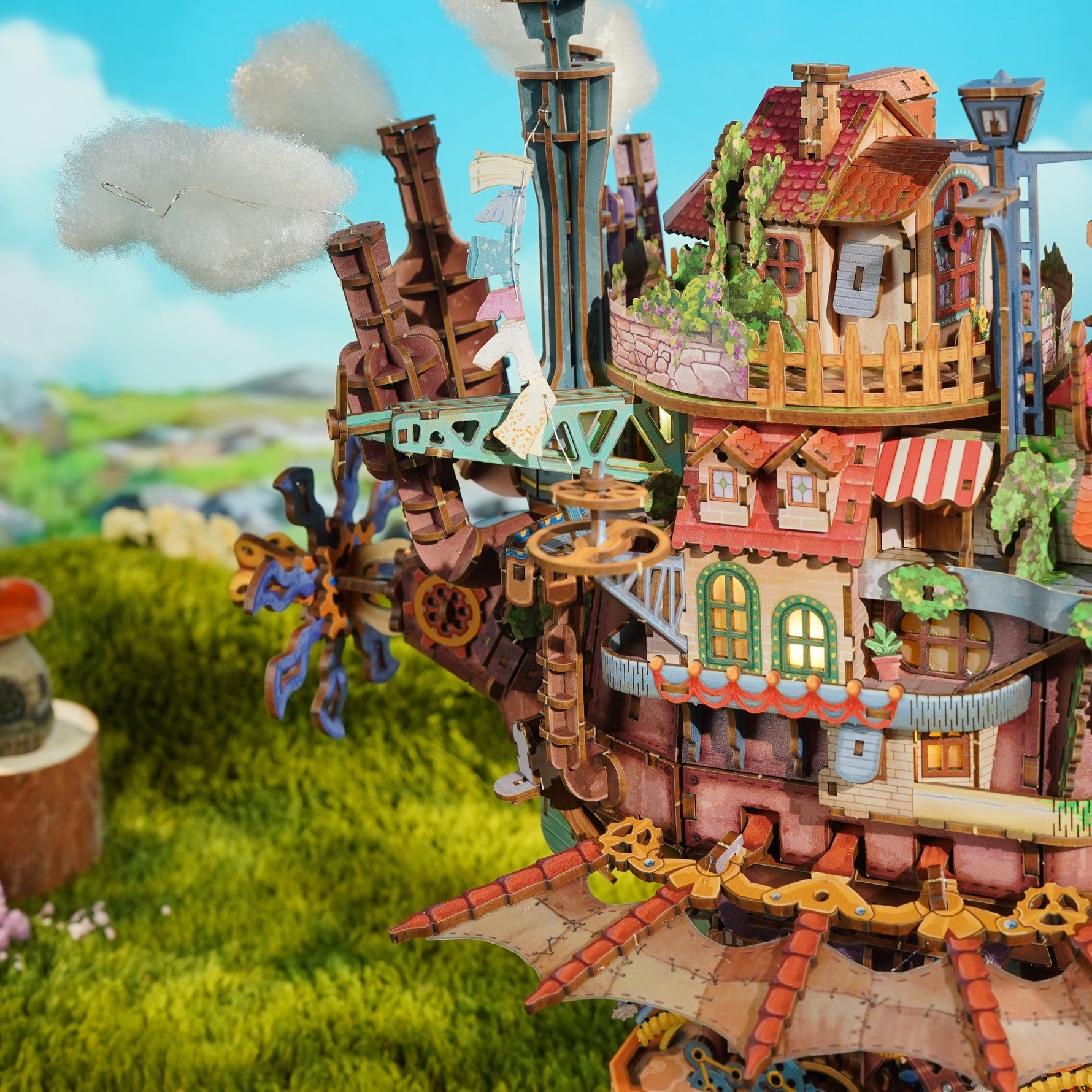 TONECHEER Walking Castle 3D Puzzle Assembly Guide