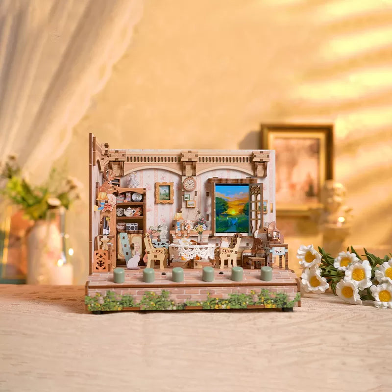 New Arrivals TONECHEER 3D Puzzle DIY Miniature House (Idyllic time)
