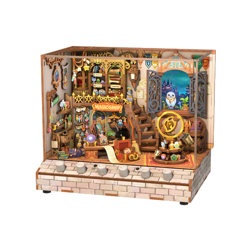 New Arrivals TONECHEER 3D Puzzle DIY Miniature House (Magic Shop) - Tonecheer