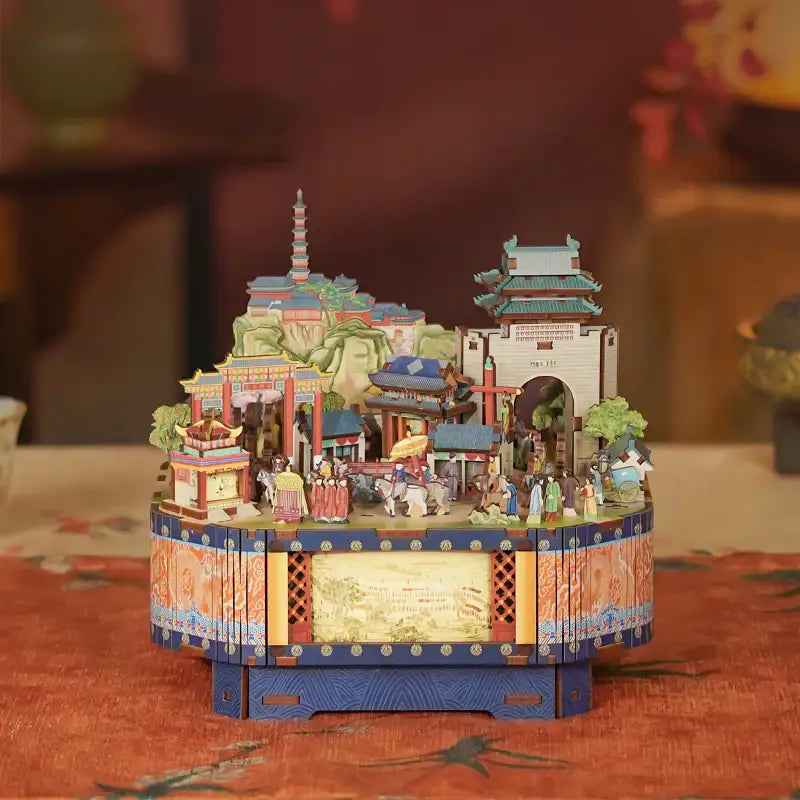 DOC　シンプソン クッキージャー Treasure Craft225 TONECHEER Music Box (The Qianlong Emperor's Southern Inspection