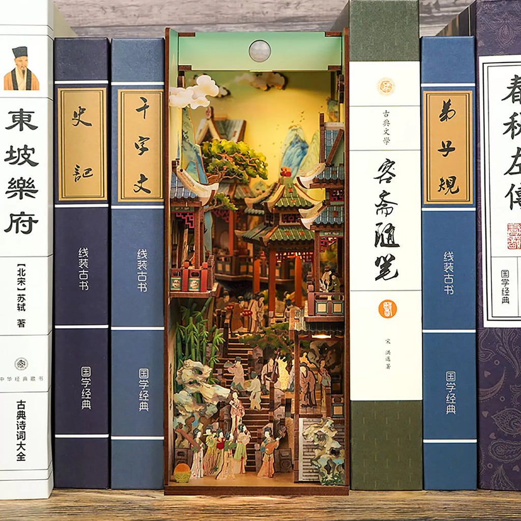 TONECHEER 3D Wooden Puzzle DIY Book Nook Kit (Song Dynasty Culture)