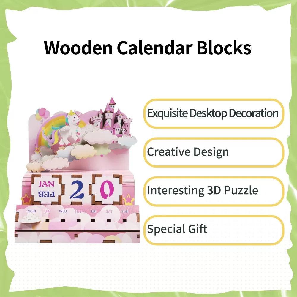TONECHEER 3D Puzzle DIY Calendar Kit (Happiness Castle)