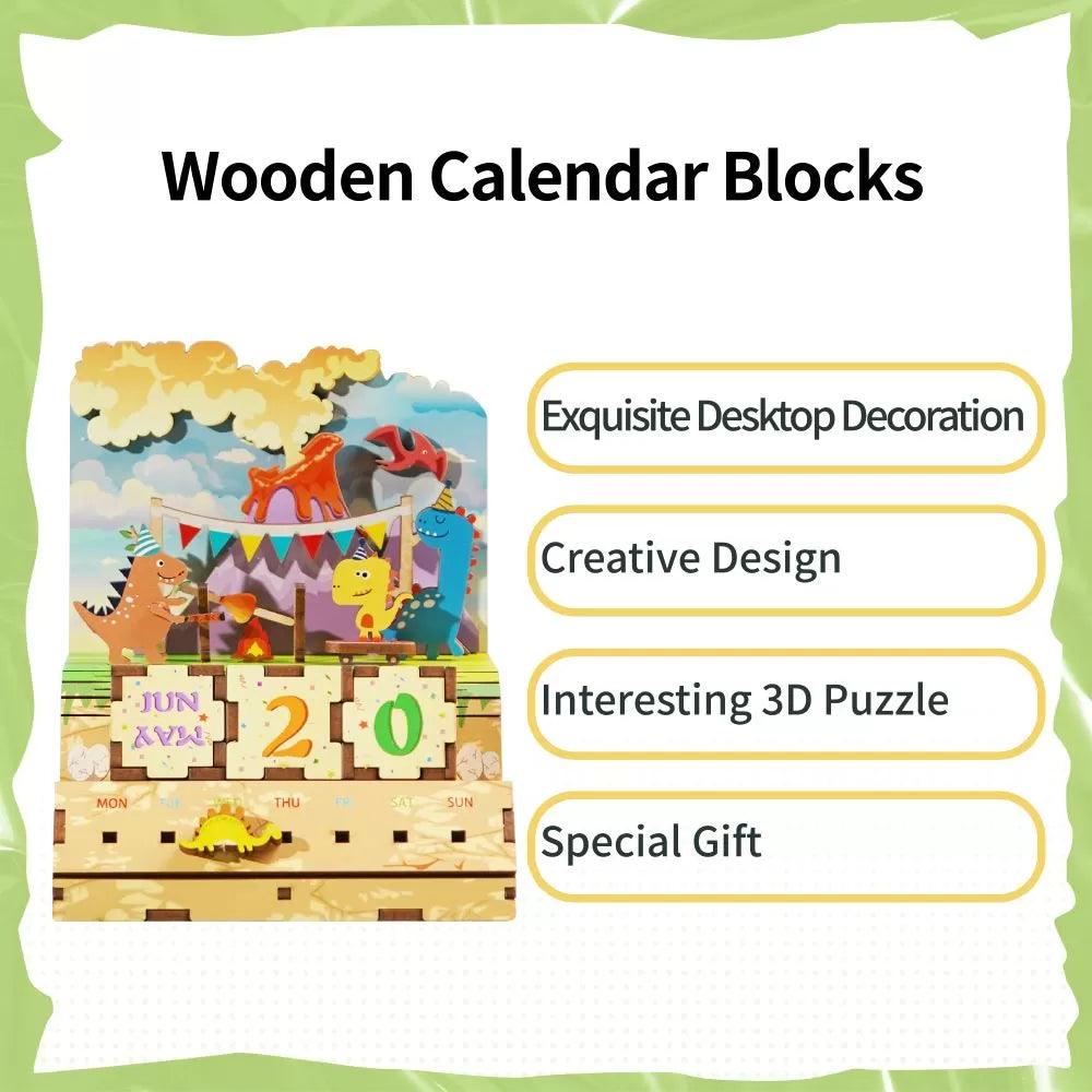 TONECHEER 3D Puzzle DIY Calendar Kit (Jurassic Party)
