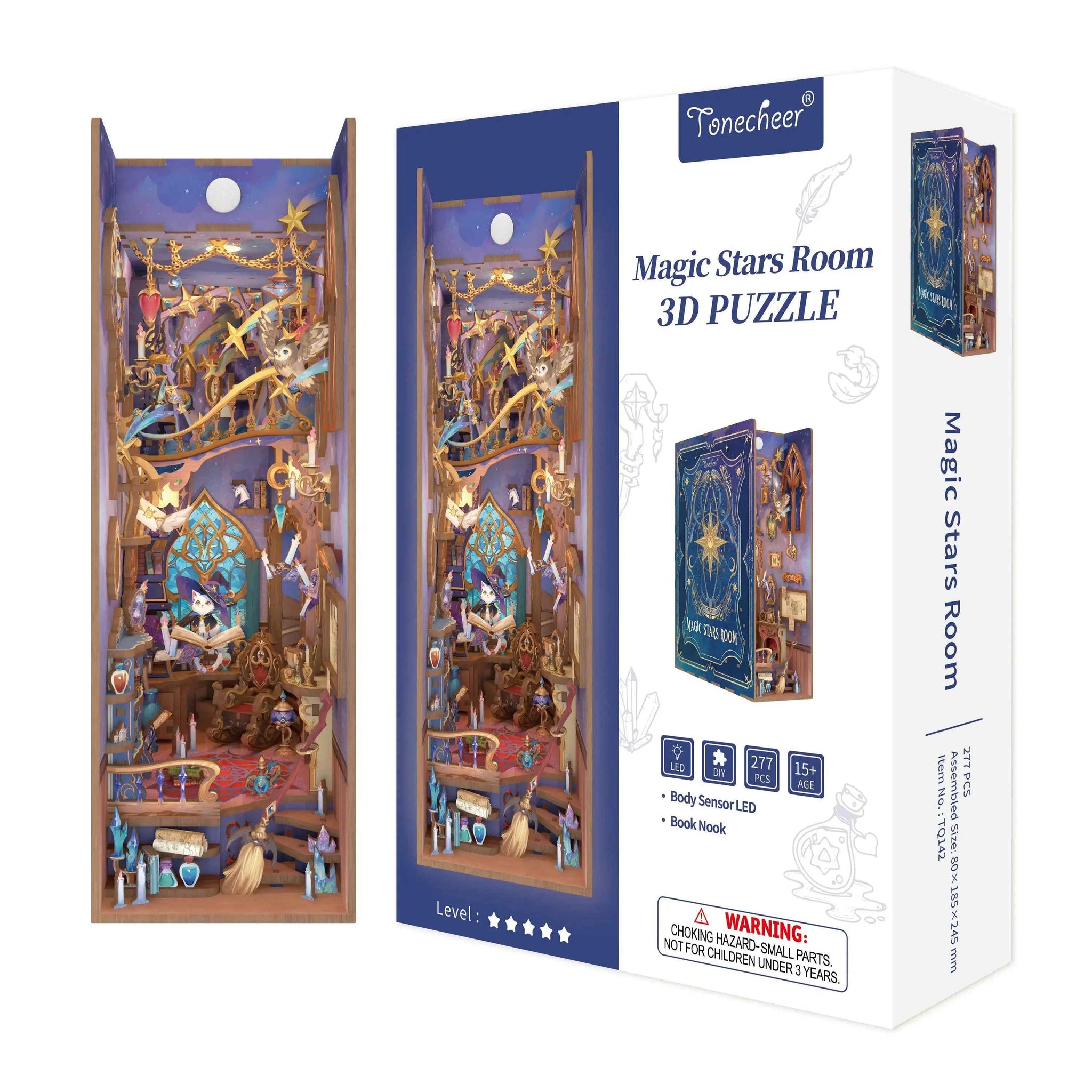 DOC　シンプソン クッキージャー Treasure Craft225 TONECHEER 3D Wooden Puzzle DIY Book Nook Kit (Dorothy's Journey