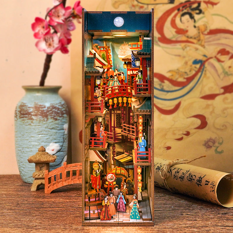 TONECHEER 3D Puzzle DIY Book Nook Kit (The Banquet of Tang Dynasty)