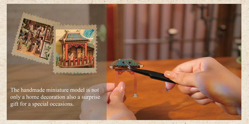 The handmade miniature model is not only a home dccoration also a surprise gift for a special occasions
