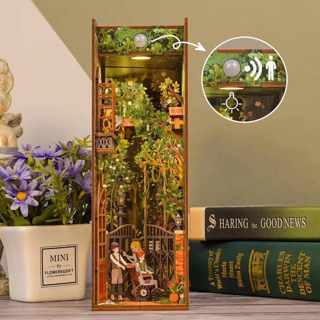TONECHEER 3D Wooden Puzzle DIY Book Nook Kit (The Secret Garden)