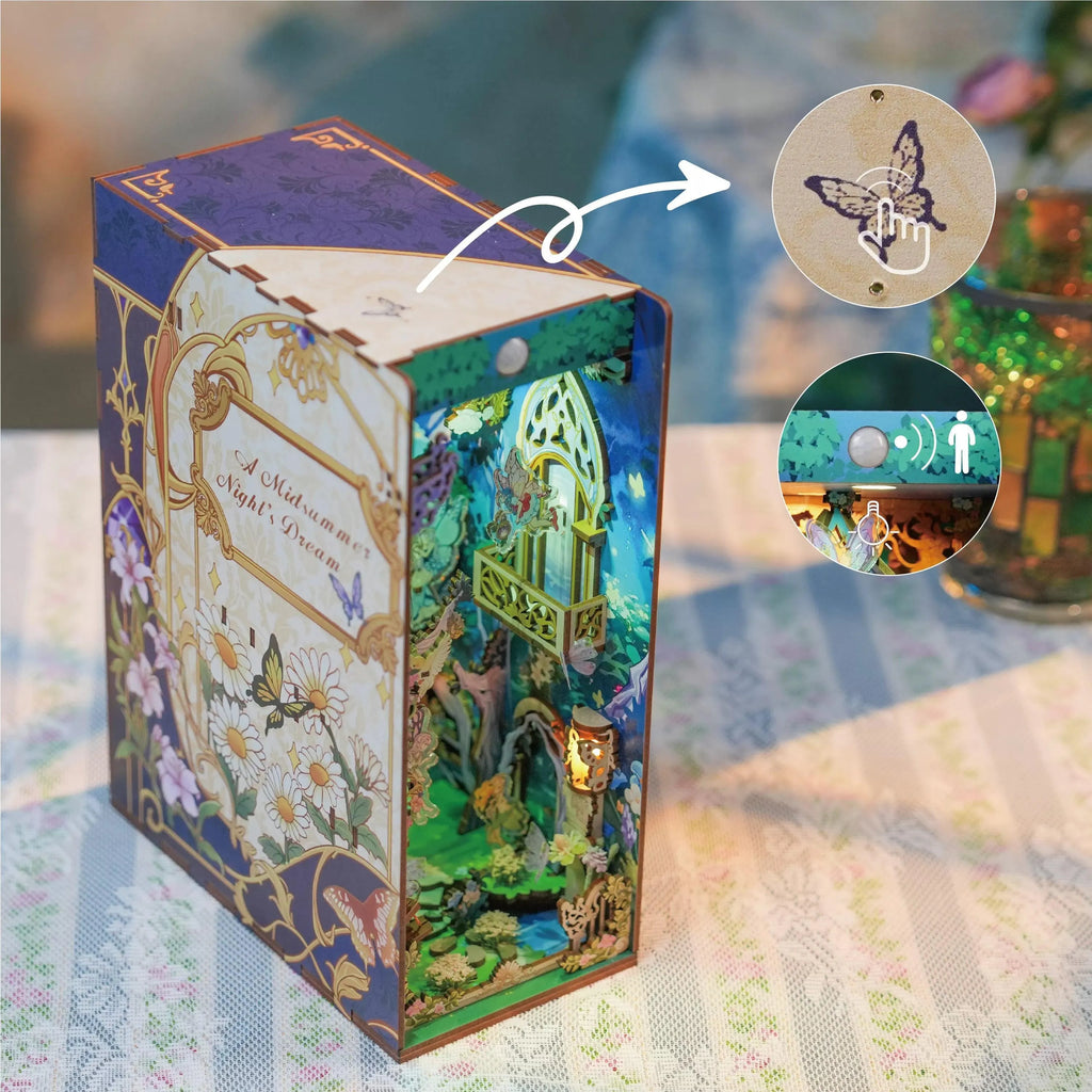 Tonecheer x British 3D Wooden Puzzle DIY Book Nook Kit (A Midsummer Night's Dream) - Tonecheer