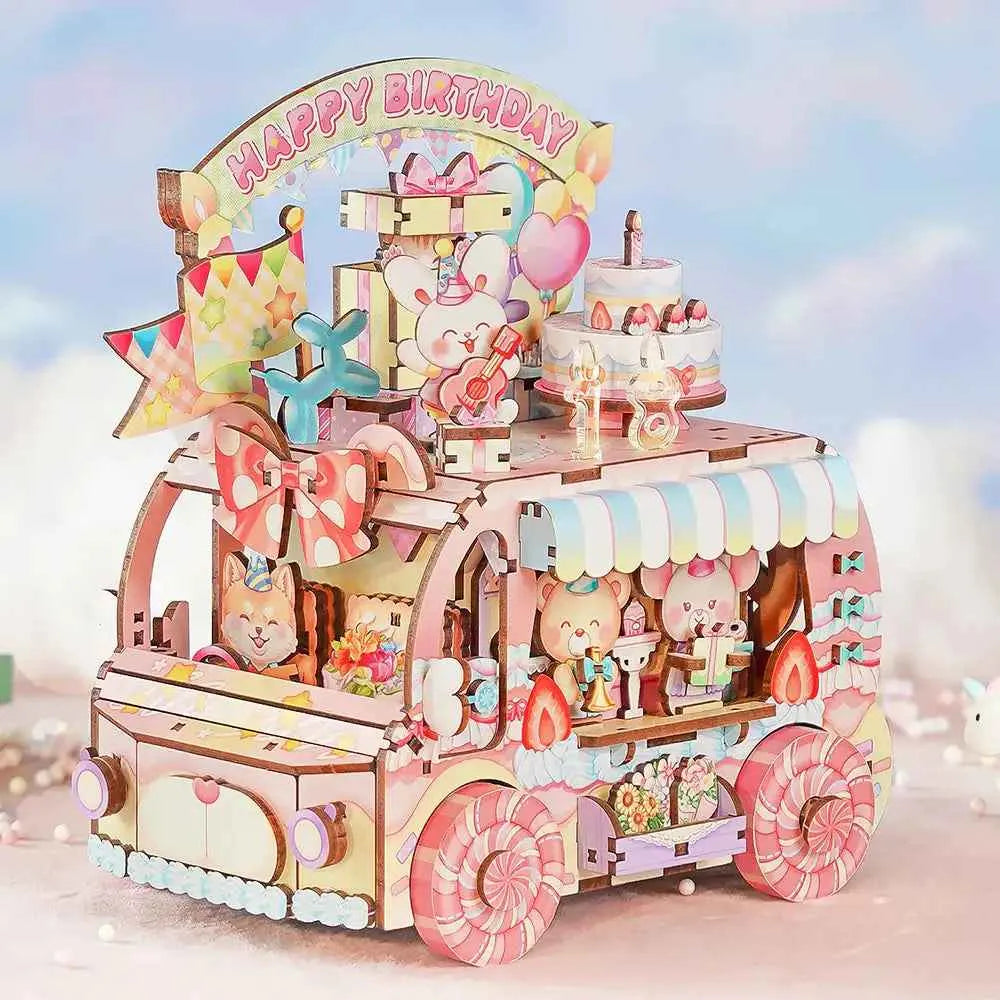 TONECHEER 3D Creative Musical Puzzle Music Box Kit (birthday party