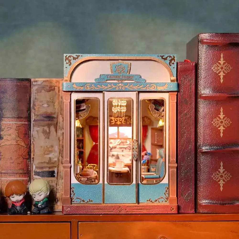 Book Nook DIY Infinity Train Cabin Kit (European Travels)-Tonecheer