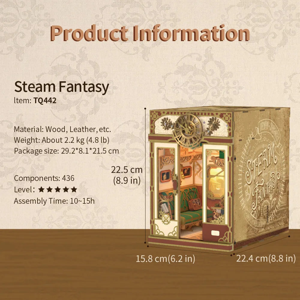 TONECHEER3DPuzzleDIYInfinityTrainCabinKit_SteamFantasy_3