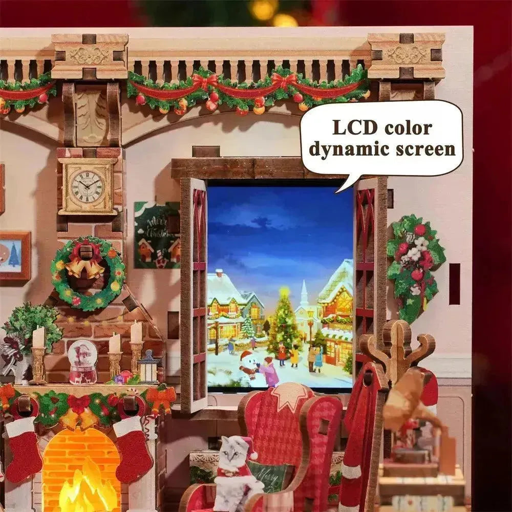 TONECHEER 3D Puzzle DIY Miniature House  (The Christmas Cottage)