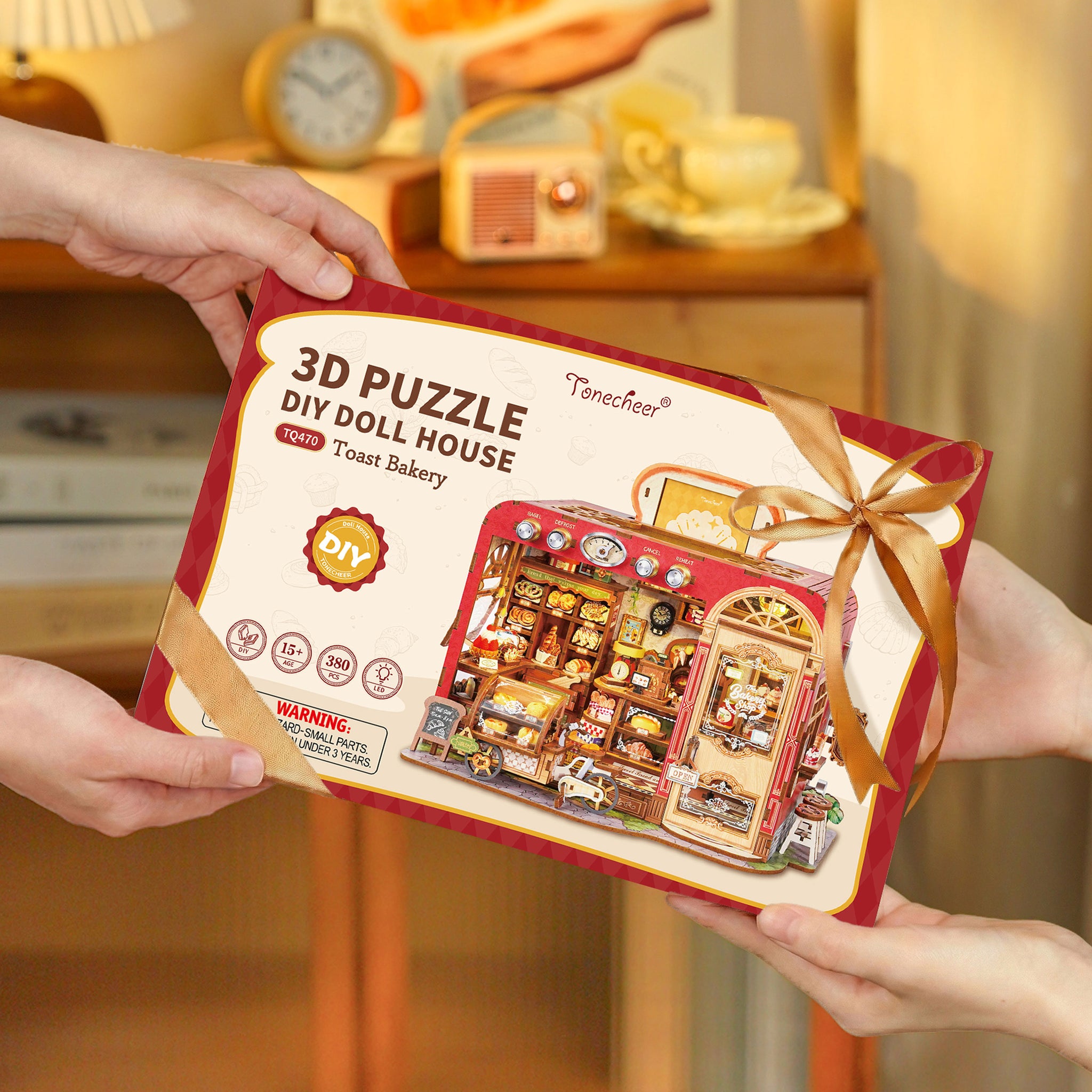 Miniature House DIY 3D Puzzle (Toast Bakery) - TONECHEER – Tonecheer
