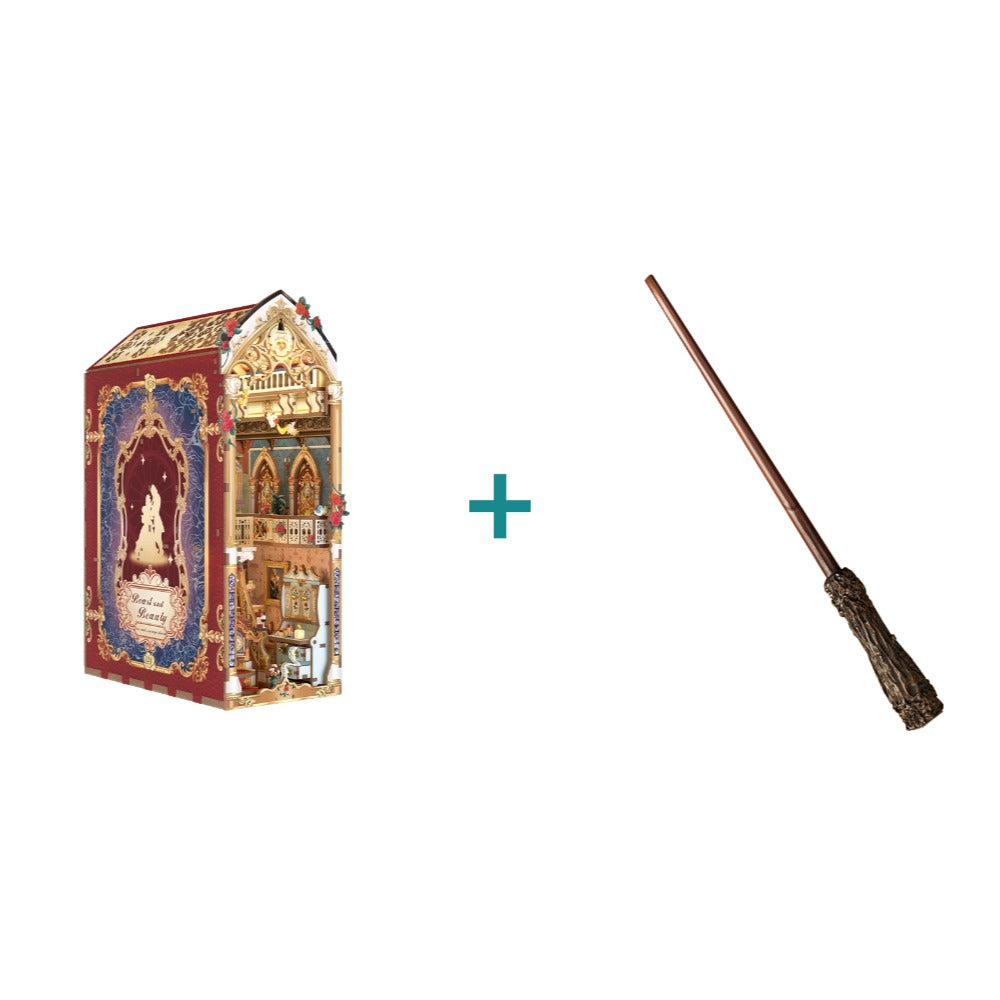 TONECHEER 3D Wooden Puzzle DIY Book Nook Kit (Beast And Beauty)7