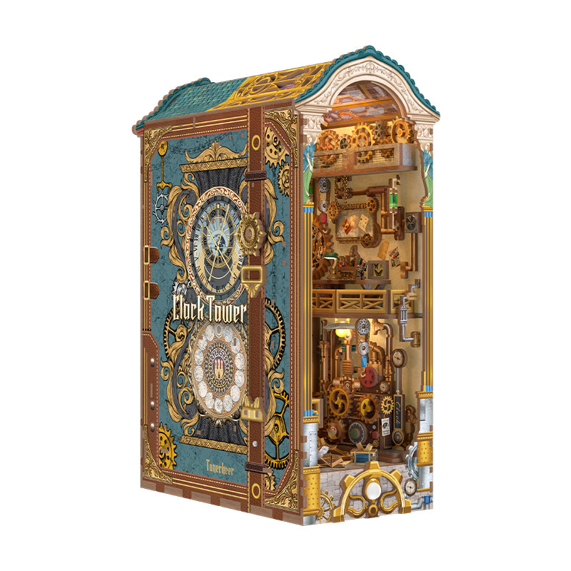 TONECHEER 3D Wooden Puzzle DIY Book Nook Kit (Clock Tower)