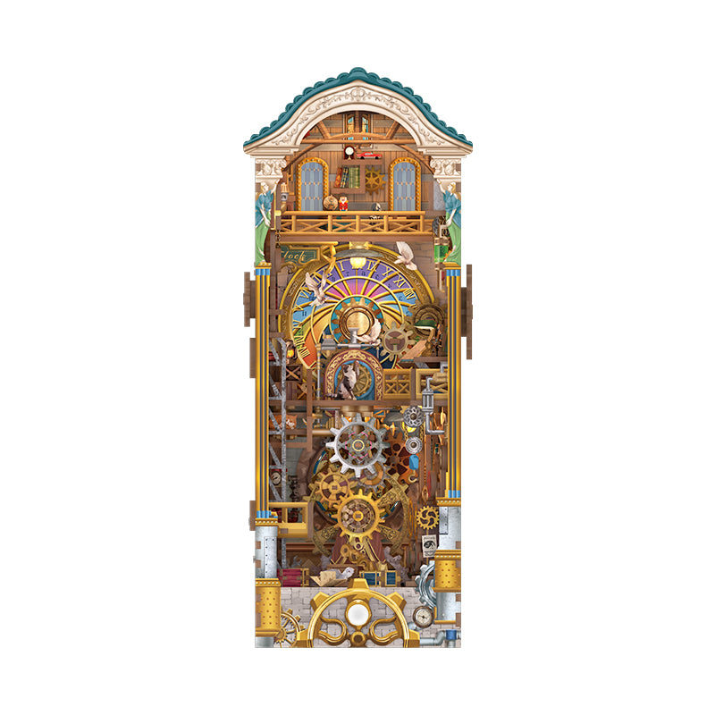 TONECHEER 3D Wooden Puzzle DIY Book Nook Kit (Clock Tower)
