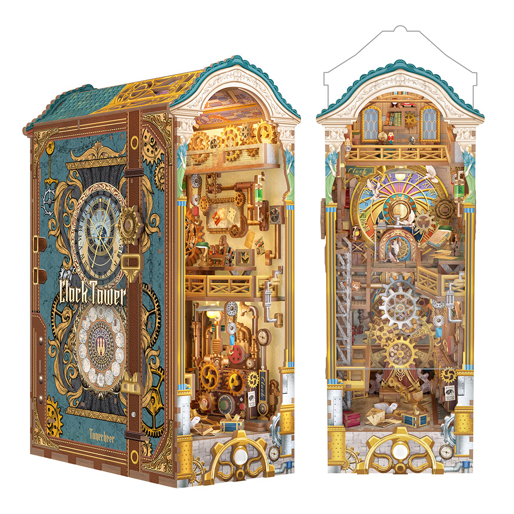 TONECHEER3DWoodenPuzzleDIYBookNookKit_ClockTower