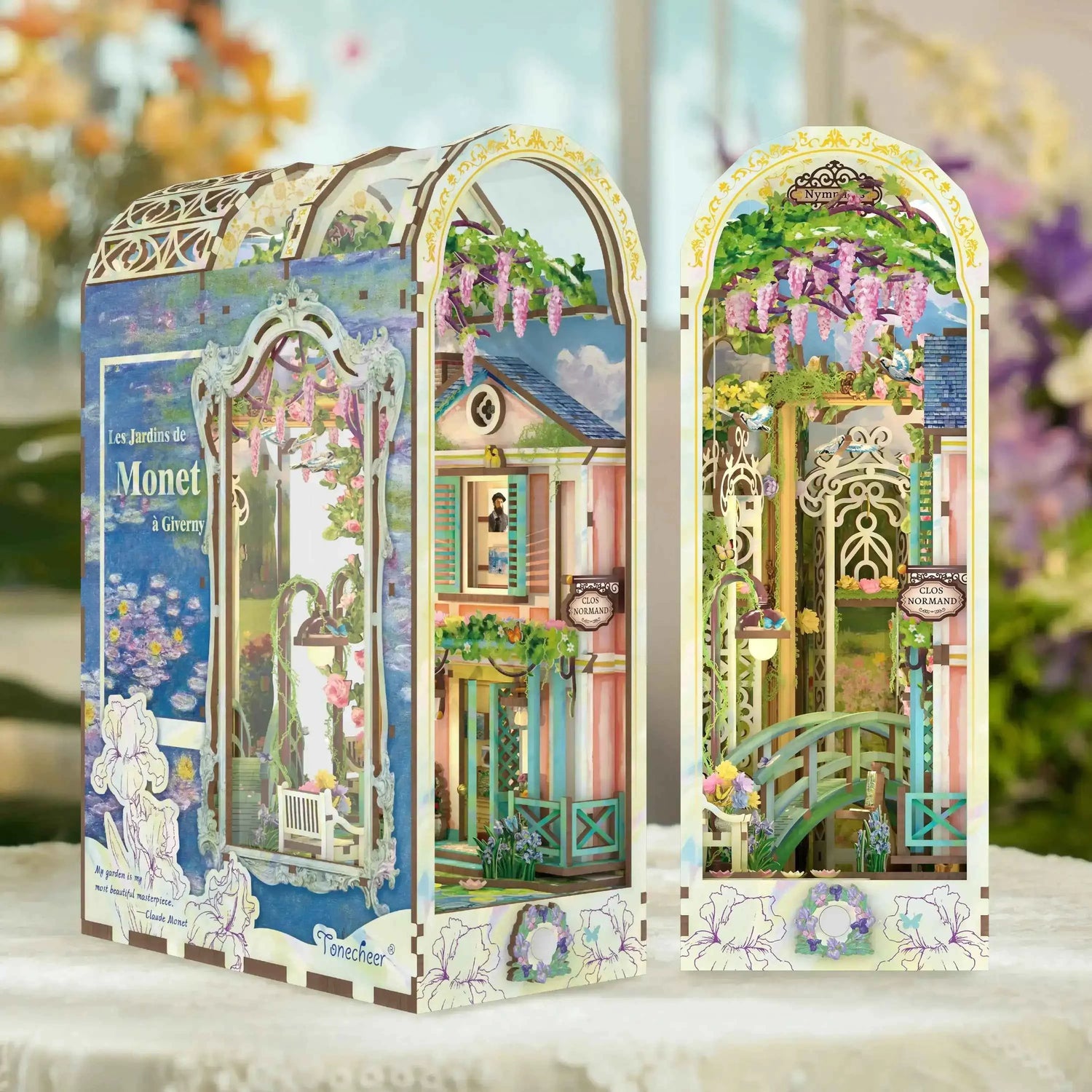 TONECHEER CHRISTMAS FALE SALE Book Nook Kit (Giverny Garden)