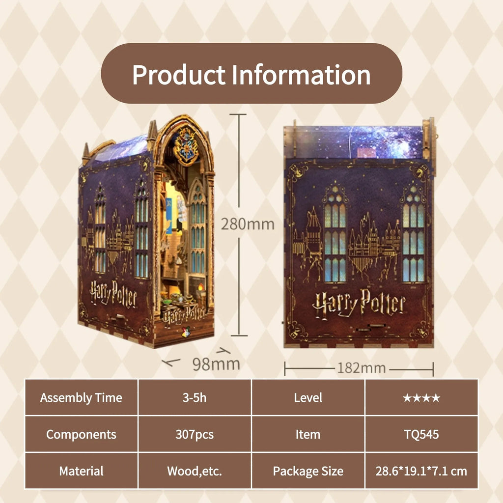 TONECHEER 3D Wooden Puzzle DIY Book Nook Kit (Magic Auditorium)