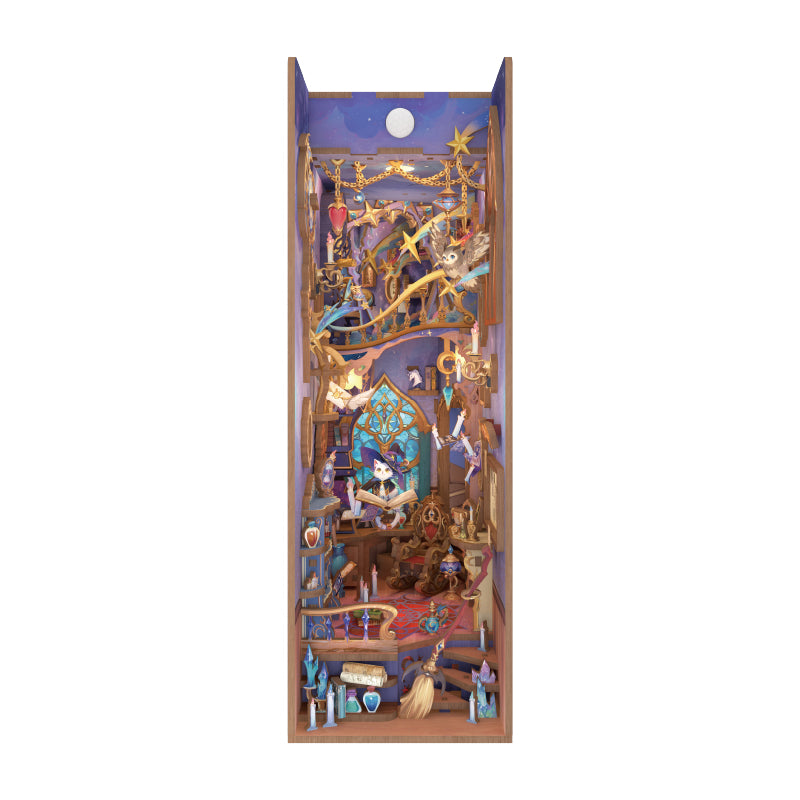 TONECHEER 3D Wooden Puzzle DIY Book Nook Kit (Magic Stars Room)