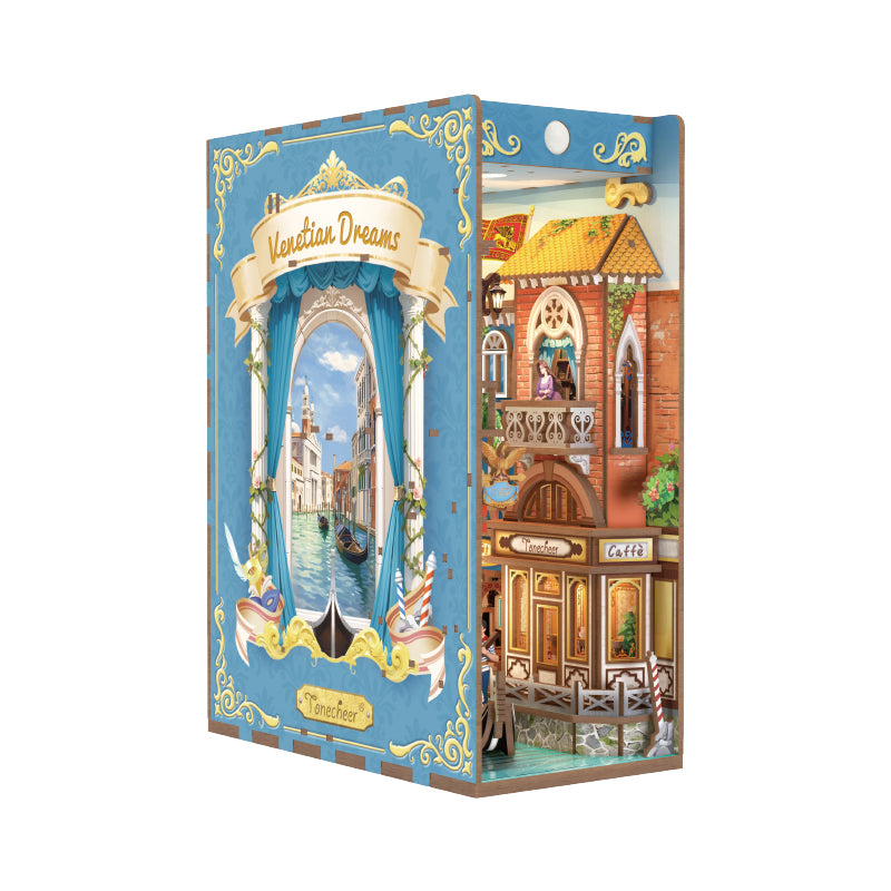 TONECHEER3D WoodenPuzzleDIYBook NookKit(VenetianReverie)