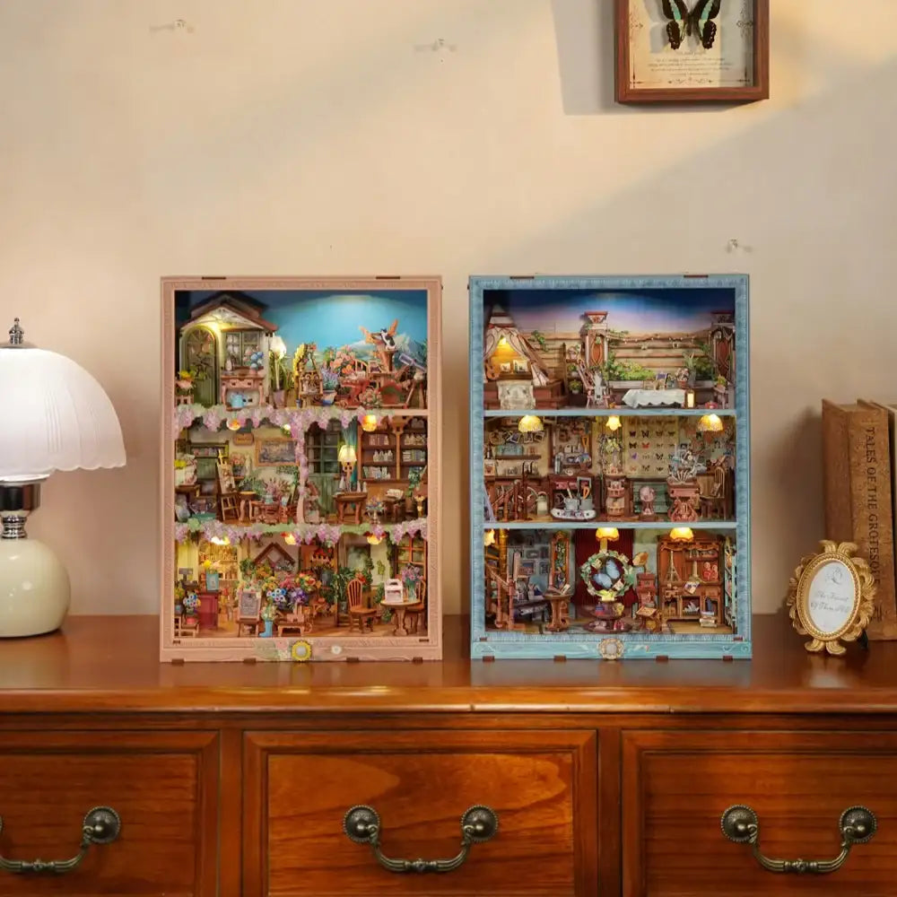 TONECHEER 3D Wooden Puzzle DIY Story Frame Kit (Travel Collector) 