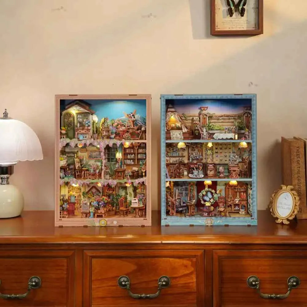 TONECHEER 3D Wooden Puzzle DIY Story Frame Kit (Travel Collector
