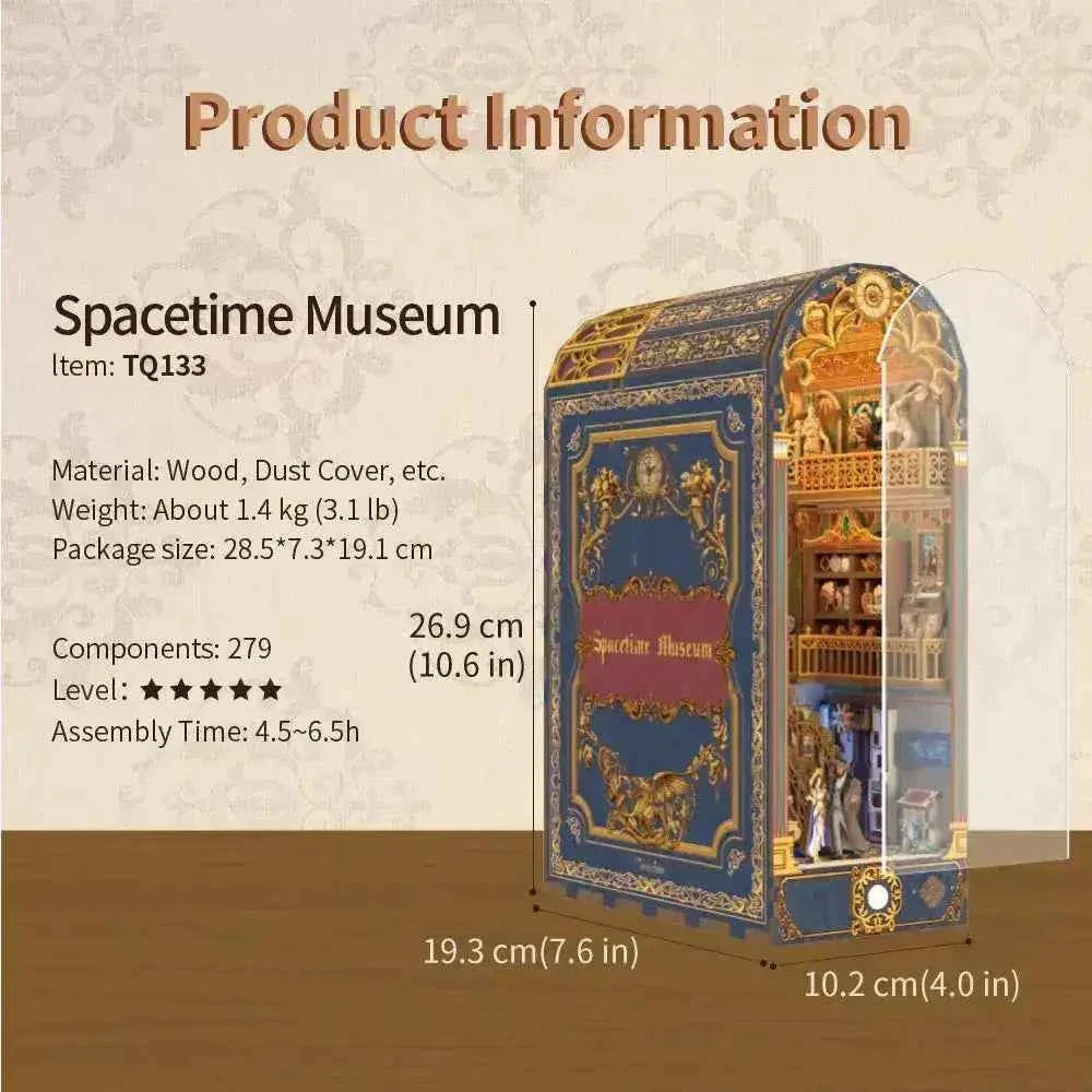 TONECHEER 3D Wooden Puzzle DIY Book Nook Kit (Spacetime Museum