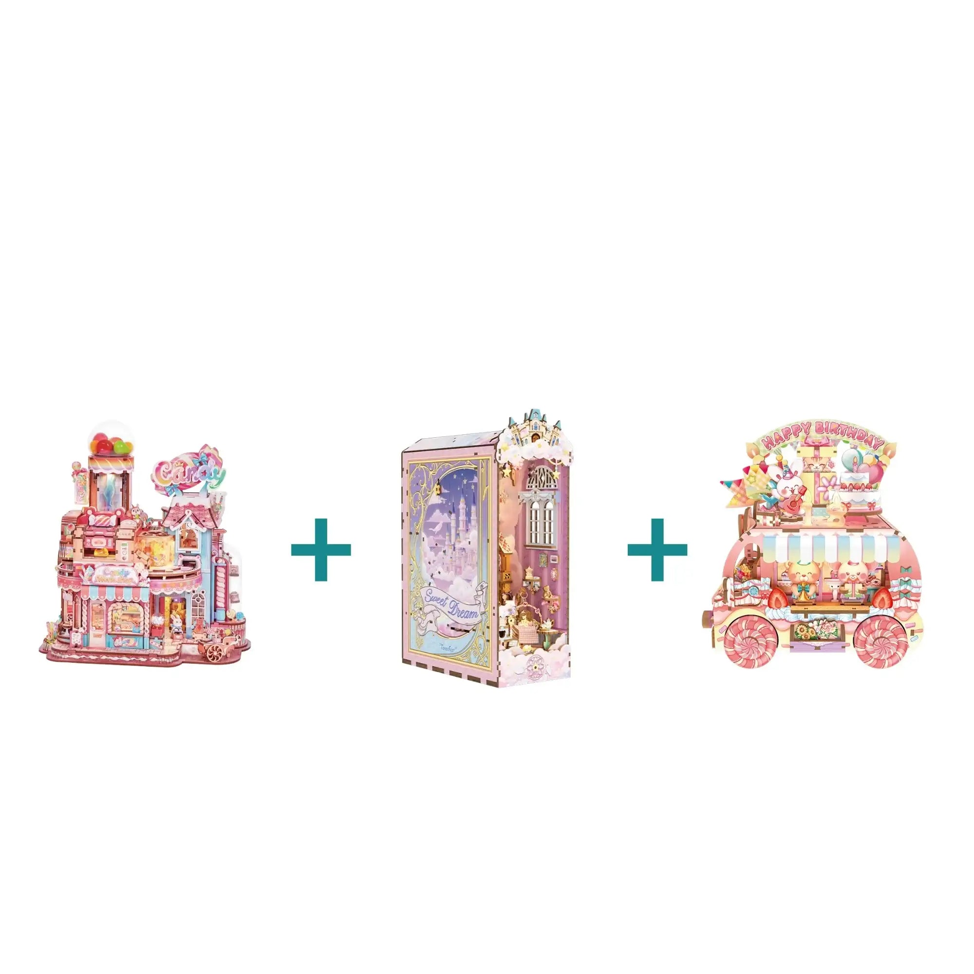 TONECHEER DIY 3D Puzzle Transmission Model Kit (Candy Workshop