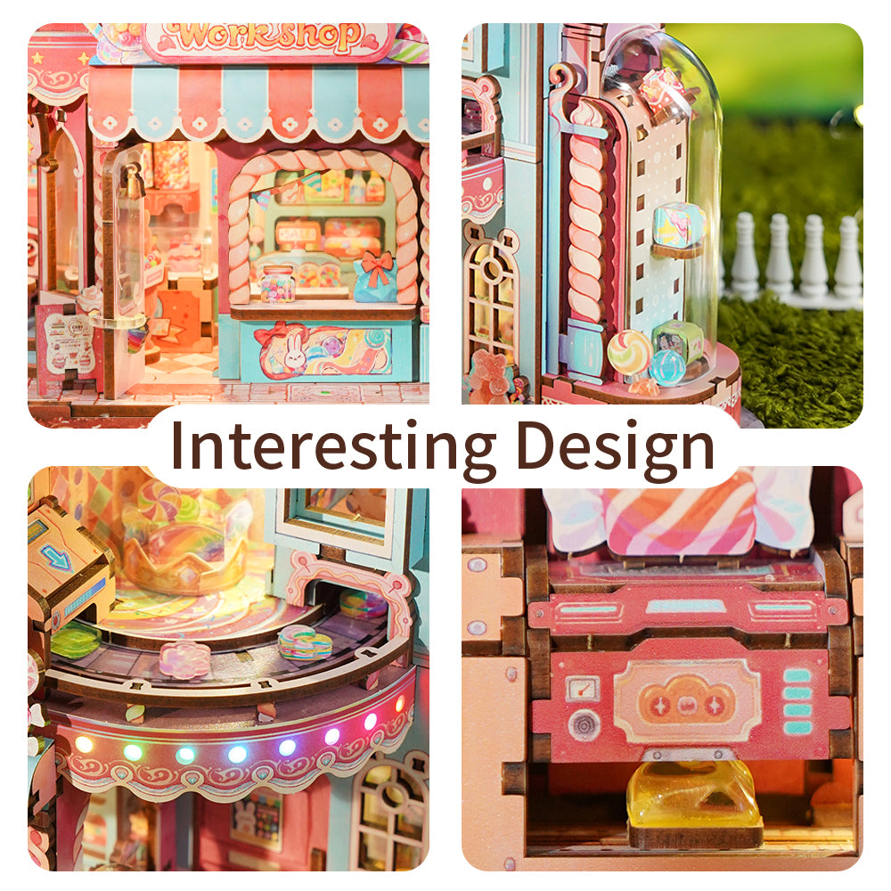 TONECHEER DIY 3D Puzzle Transmission Model Kit (Candy Workshop) – Tonecheer
