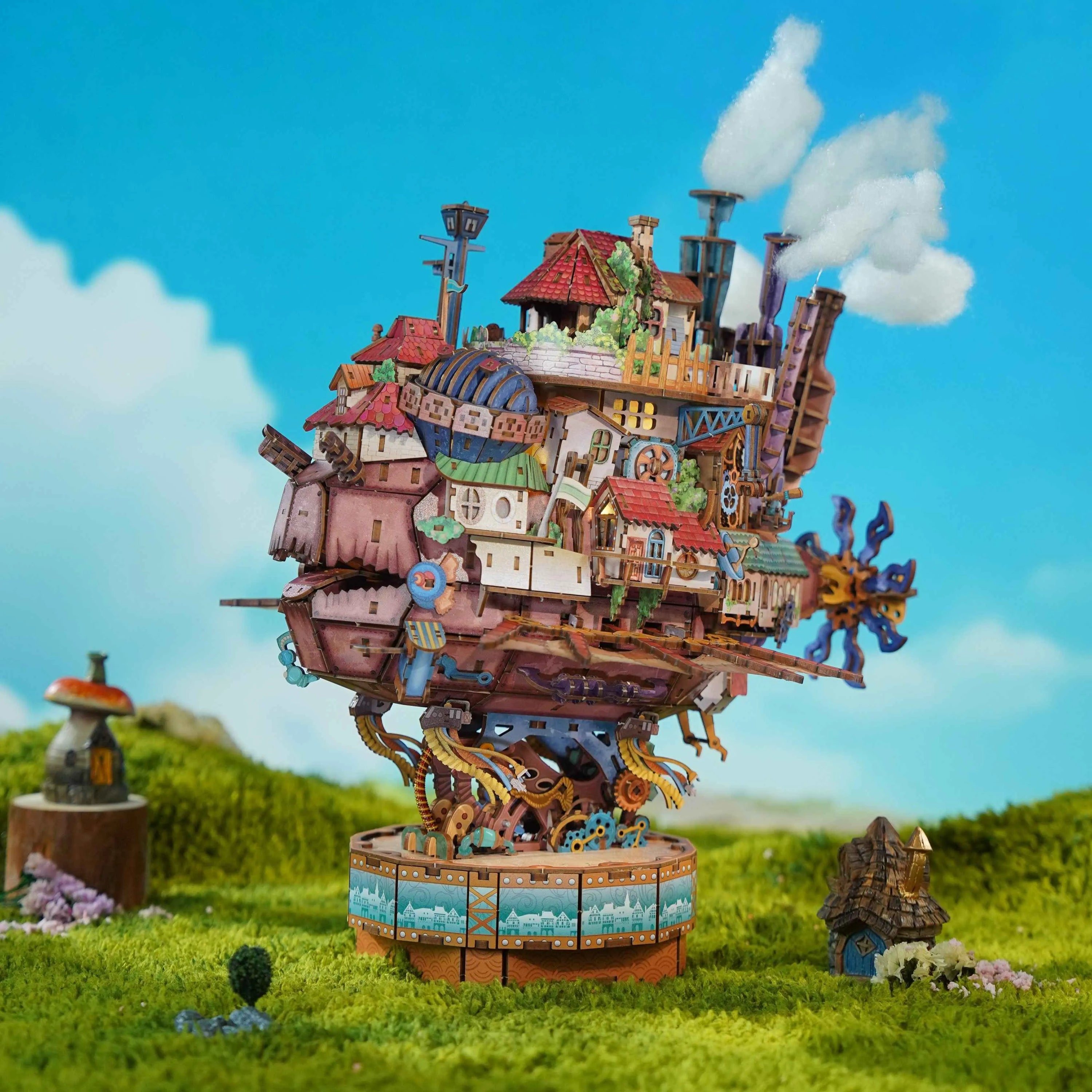 TONECHEER DIY 3D Puzzle Transmission Model Kit (Walking Castle)