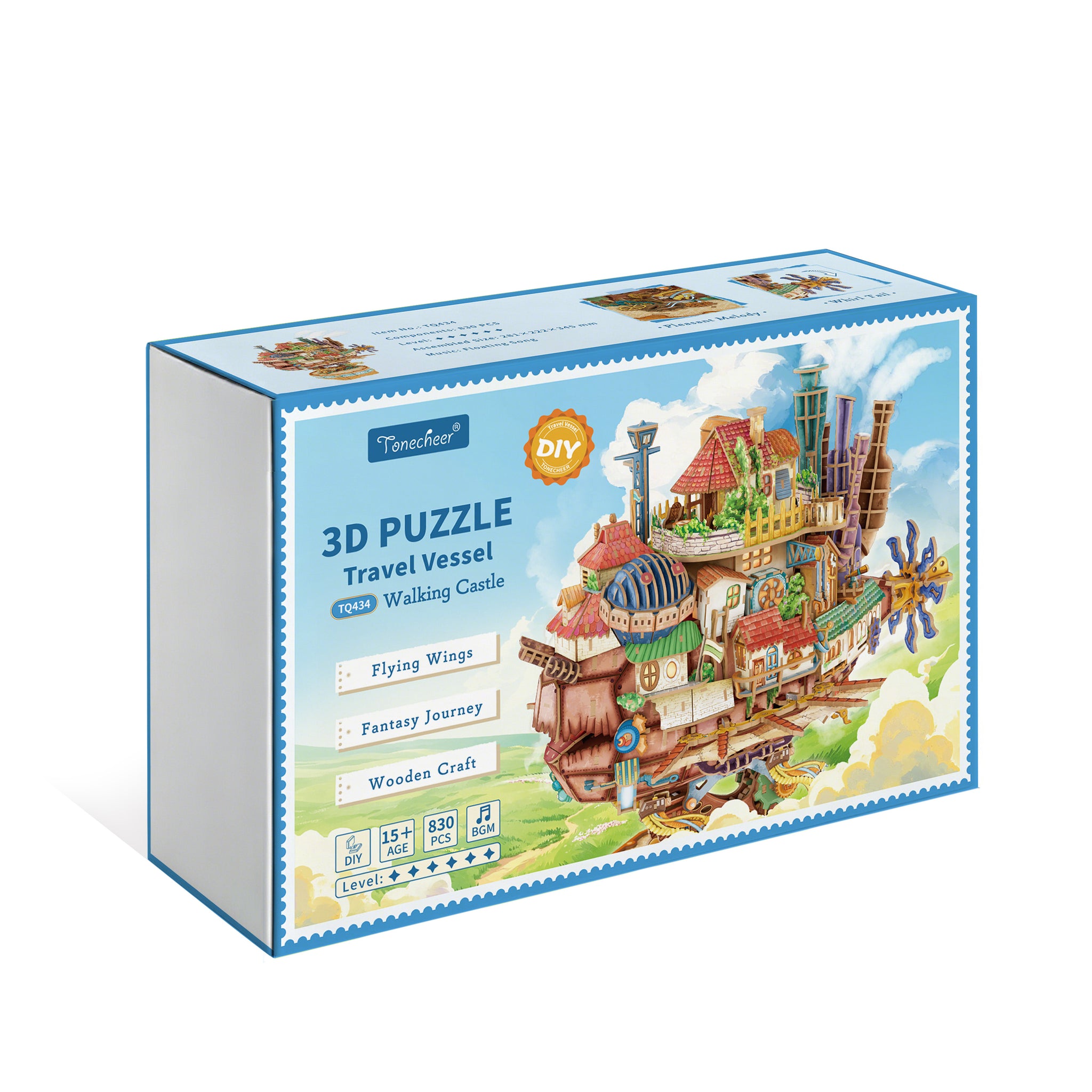 TONECHEER 3D Puzzle Kit (Walking Castle+Random3D Puzzle) – Tonecheer