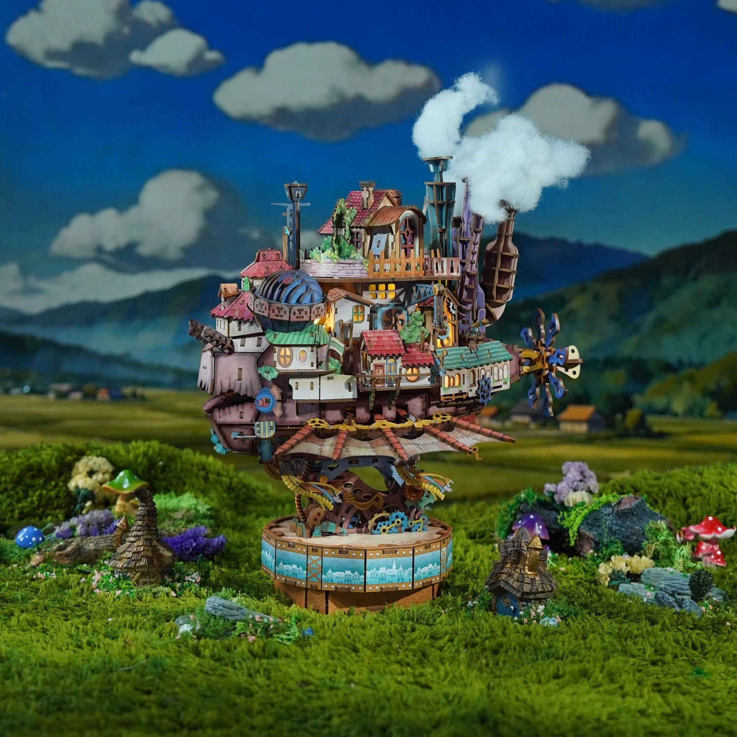 TONECHEER DIY 3D Puzzle Transmission Model Kit (Walking Castle)