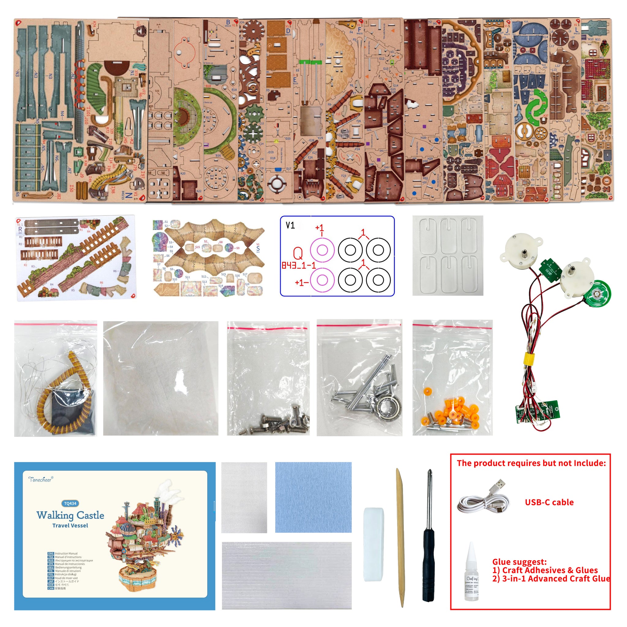 TONECHEER 3D Puzzle Transmission Model Kit (Walking Cast) – Tonecheer