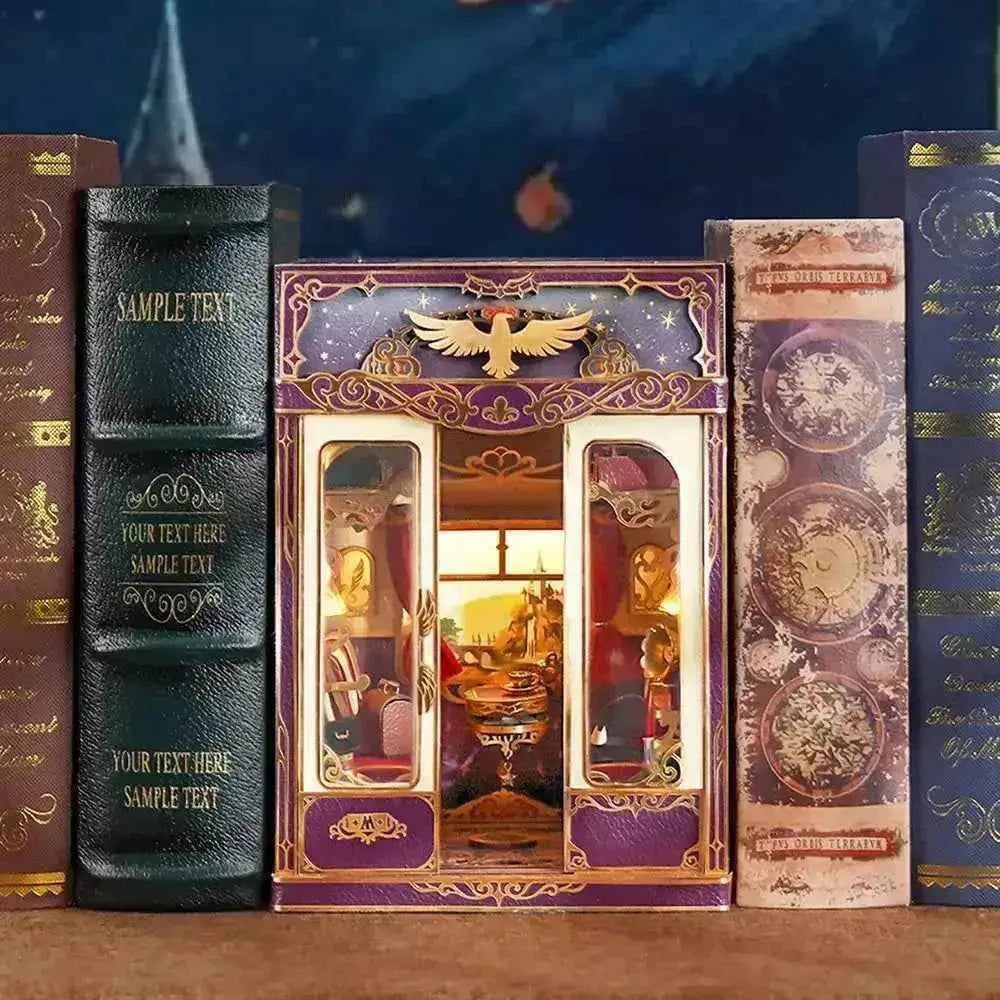 TONECHEER 3D Puzzle Book Nook Infinity Train Cabin (Magical