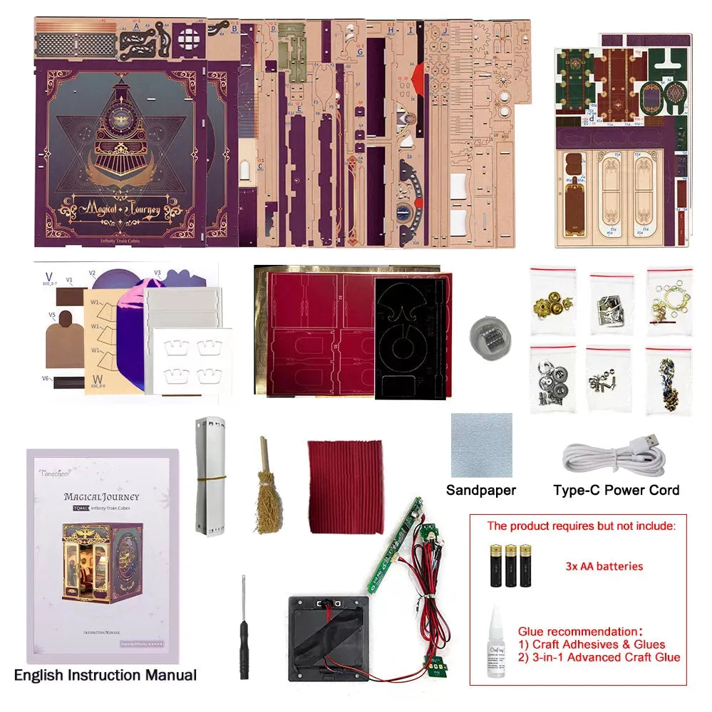 TONECHEER_3D_Puzzle_DIY_Infinity_Train_Cabin_Kit_Magical_Journey_9