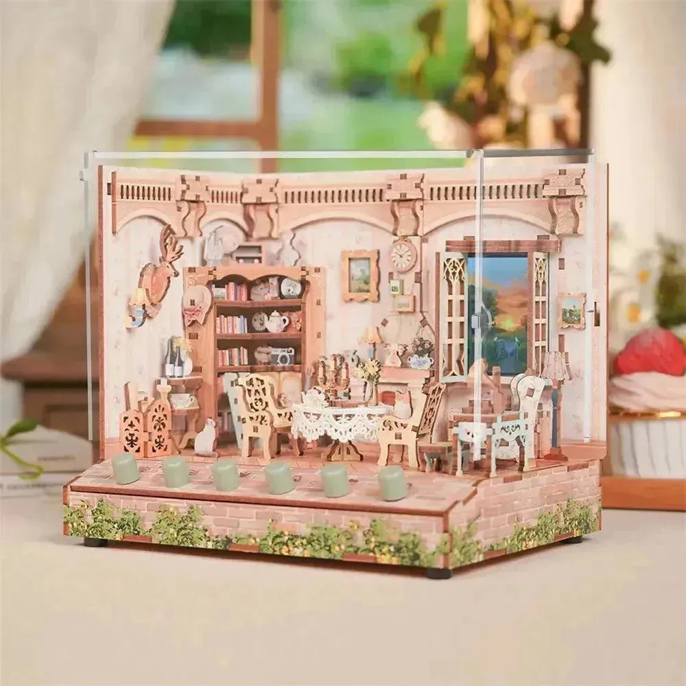 TONECHEER 3D Puzzle DIY Miniature House (The Pastoral Home) - Tonecheer