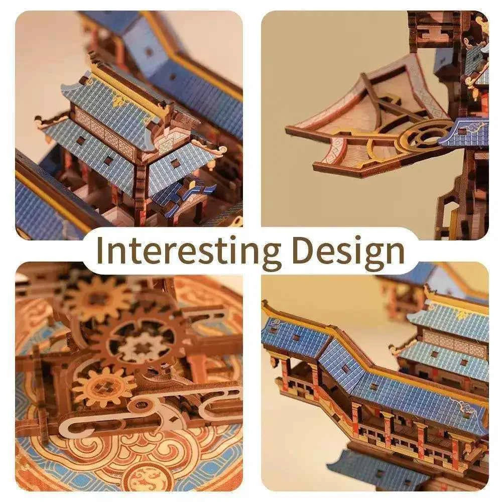TONECHEER DIY 3D Puzzle Transmission Model Kit (Wind Voyager