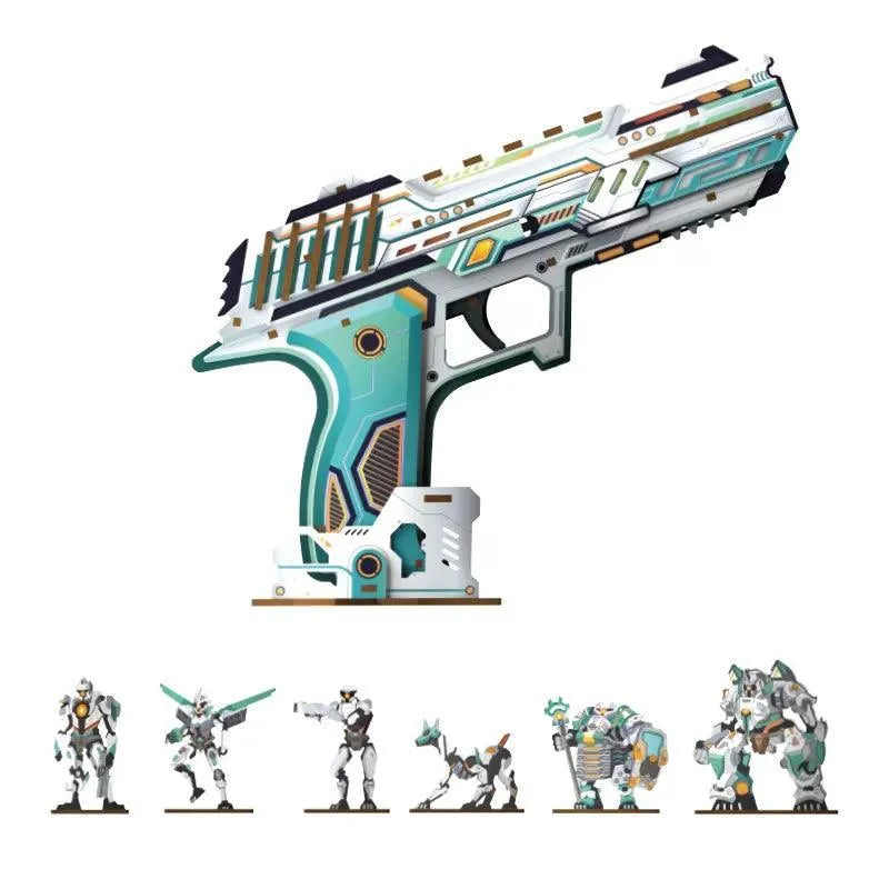 TONECHEER 3D Wooden Puzzle Wooden Gun Puzzle (Omnic Battle) - Tonecheer