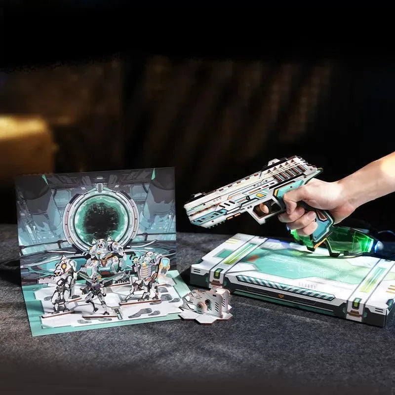 TONECHEER 3D Wooden Puzzle Wooden Gun Puzzle (Omnic Battle) - Tonecheer