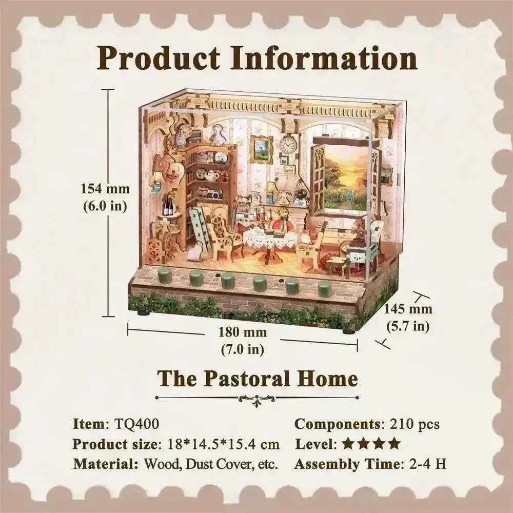 Pastoral Home DIY Miniature House 3D Puzzle | Tonecheer