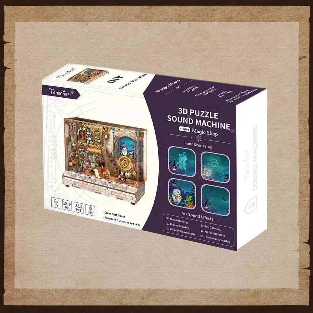 TONECHEER 3D Puzzle DIY Miniature House (Magic Shop) - Tonecheer