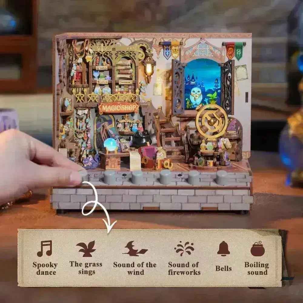 TONECHEER 3D Puzzle DIY Miniature House (Magic Shop) – Tonecheer