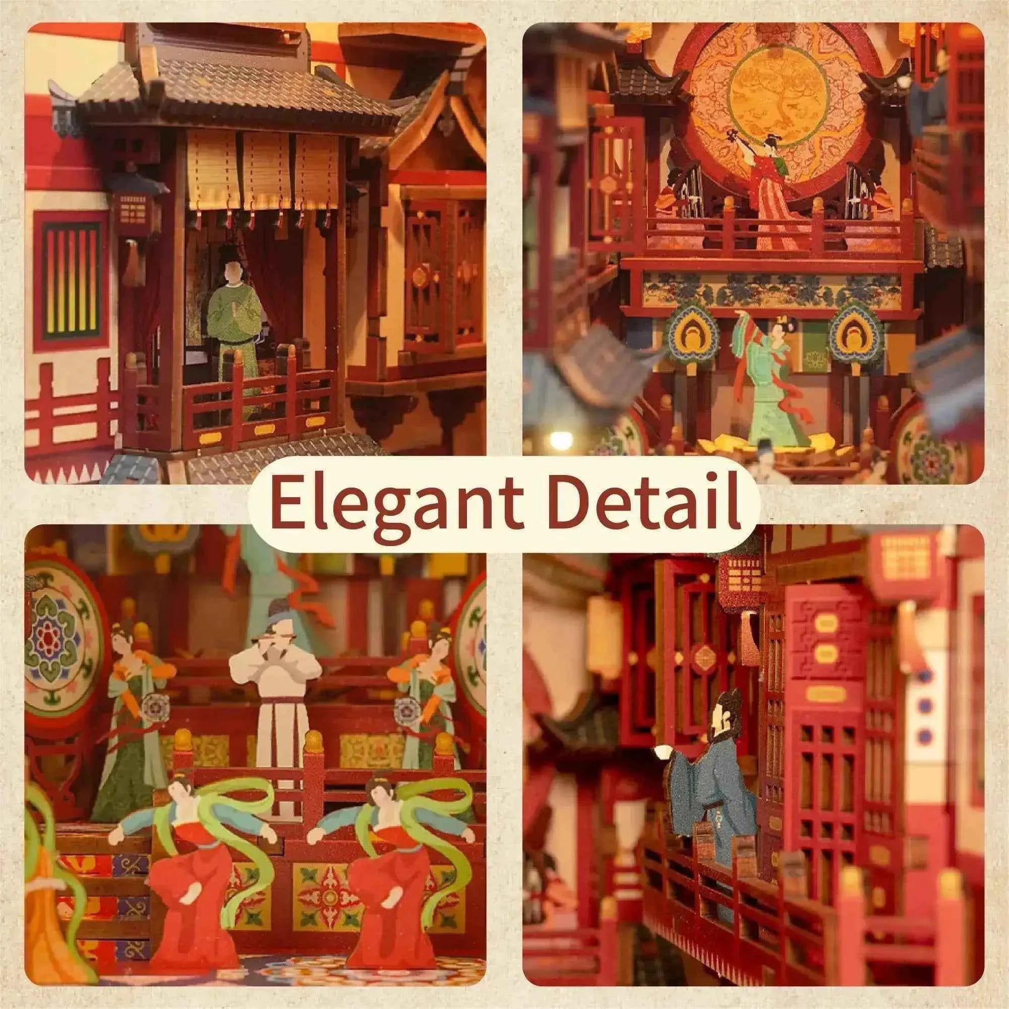 TONECHEER 3D Puzzle DIY Book Nook Kit (THE Longest Day in Chang'an