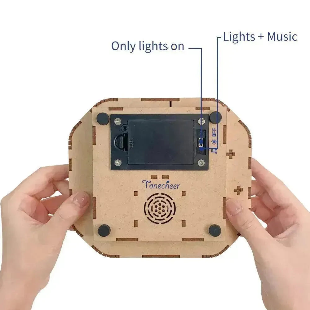 TONECHEER 3D Creative Musical Puzzle DIY Rotating Music Box Kit (Romantic Paris) - Tonecheer