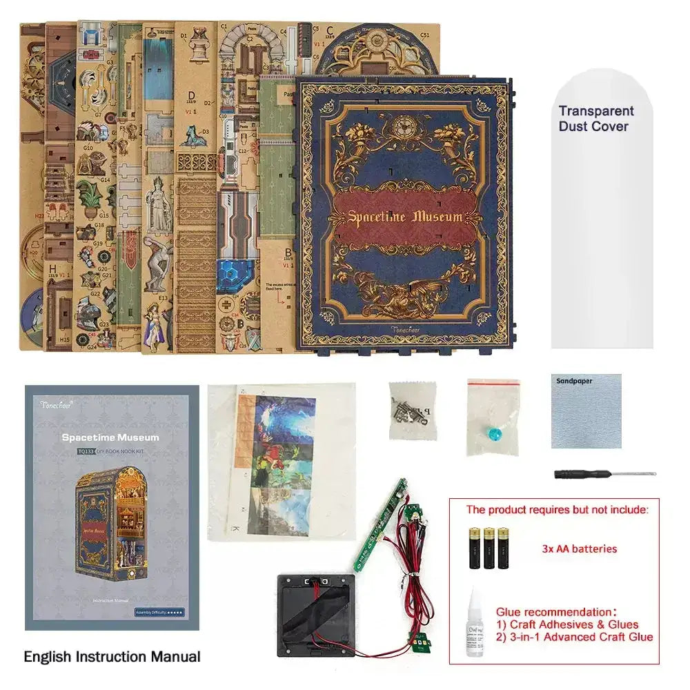 tonecheer-3d-wooden-puzzle-diy-book-nook-kit-spacetime-museum-tonecheer